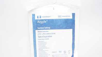Covidien 8888301523 Argyle Suction Tubing Molded Connectors 3/16inch x 10ft.
